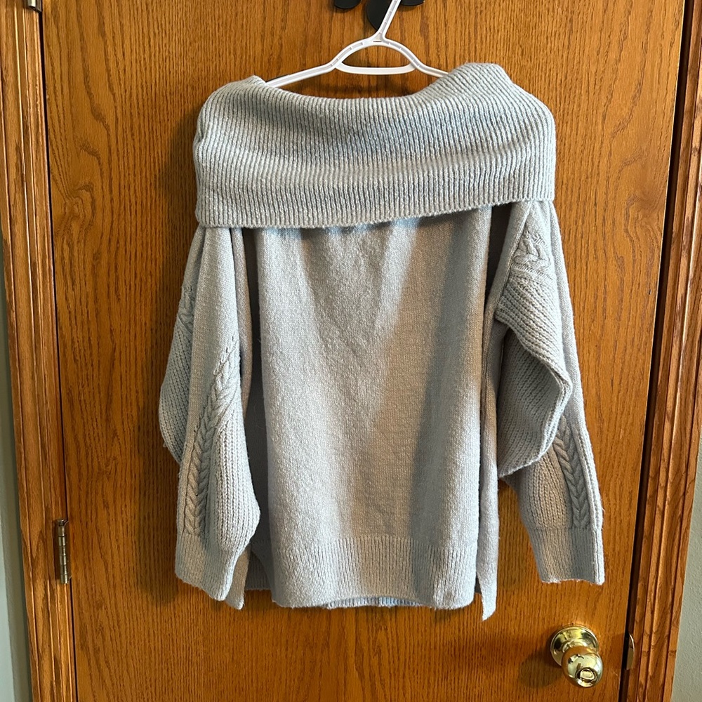 Top Shop Off Shoulder Knit Sweater
